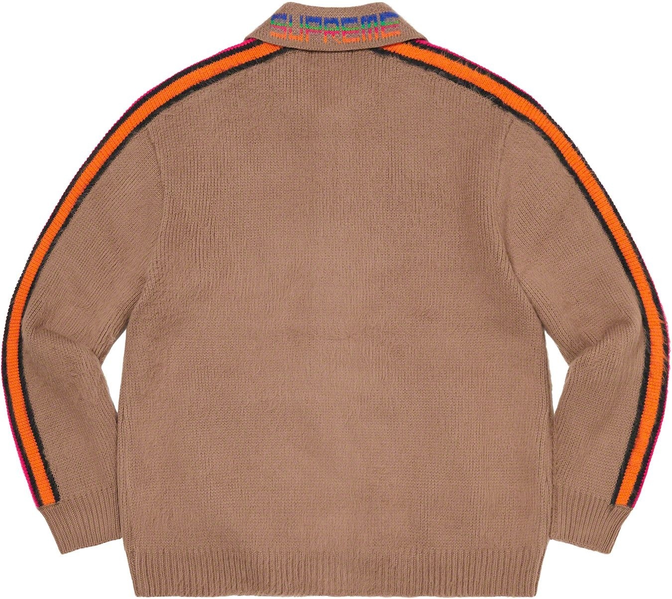 Sleeve Stripe Zip Up Sweater view 14